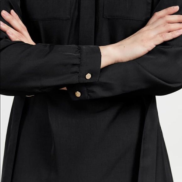 Ted Baker | NWT Aminna Long Sleeve Utility Midi Dress Size 3 in Navy Retail $298 - Picture 4 of 6